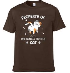 Spoiled Rotten Cats - Cat Personalized Custom T-shirt - Gift For Pet Owners, Pet Lovers