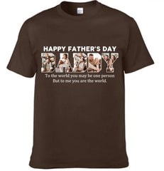 Customize DADDY Photo T-shirt, Happy Father’s Day