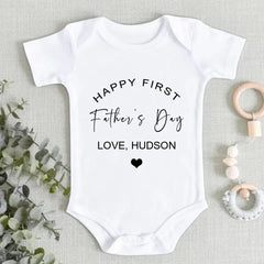 Happy First Father's Day Baby Onesie