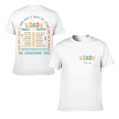 Fatherhood Tour T-Shirt, Sometimes I Rock It Sometimes It Rocks Me