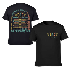 Fatherhood Tour T-Shirt, Sometimes I Rock It Sometimes It Rocks Me