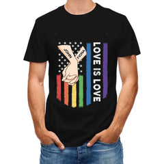 Love Is Love - Personalized Unisex T-shirt For Couples, a Gift For Your Loved One