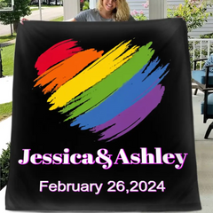 Free shipping✈️Personalized Blanket, Customized Anniversary Gifts For Couples