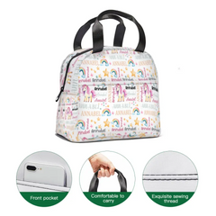 customized backpack with unicorn pattern name, gift for the beginning of school season