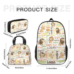 Customized Little Lion Schoolbag With Children’s Names, A Gift For The Beginning Of the School Season