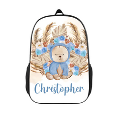 Customized Bear Backpack With Children's Name, a Gift for the Back-to-School Season