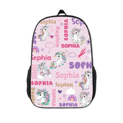 Personalized Kids Rainbow Unicorn Backpack - Gifts for Girls