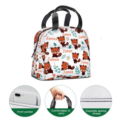 Little Raccoon Pattern Name Customized Backpack Gift for Children for the School Season