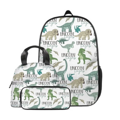 Name Customized Dinosaur Park Backpack - Graduation Season Kids Gifts