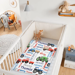 Free shipping✈️Monster Trucks Cars Motorcycles Collection - Customized Kids Name Blanket