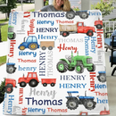 Monster Trucks Cars Motorcycles Collection - Customized Kids Name Blanket - Joliny