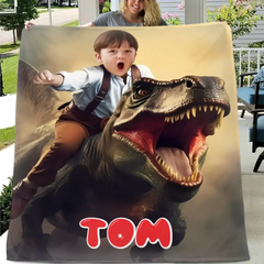 Free shipping✈️Dinosaur Series Name Photo Customized School Bag - A Gift For Your Child For The School Season!