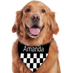 Custom Cats and Dogs Name Triangle Bib Bandana, Gift For Dogs