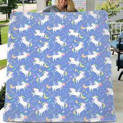 Free shipping✈️Personalized Unicorn Crab Shell Gift Blanket