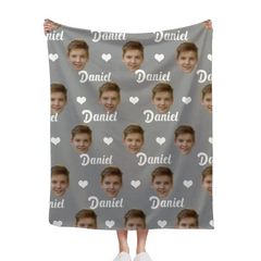 Free shipping✈️Customized Men's Blankets, Personalized Blankets with Face Prints, Gifts for Loved Ones