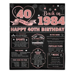 Free shipping✈️40th/50th Birthday Gifts for Women Blanket, Novelty Gifts