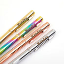 Gradient Rainbow Metal Ballpoint Pen, Custom Name, Refillable Twist-Open Ballpoint Pen