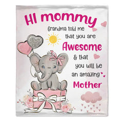 Custom Blanket Designs, Custom Blankets for You,ShineOn-Hi Mommy