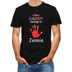 This Grandpa Daddy Belongs To - Gift For Dad, Father, Grandfather - Personalized T Shirt