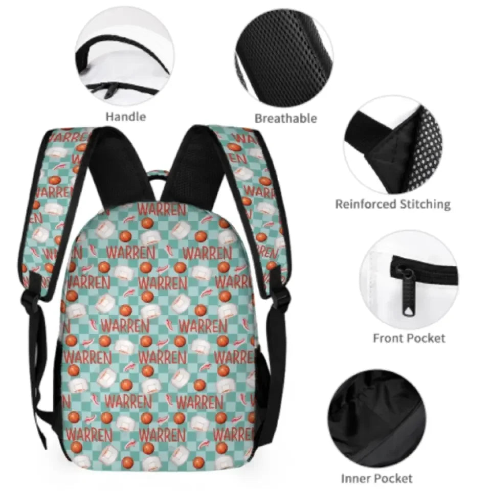 Name Customized Basketball Backpack - Graduation Season Gift - Joliny