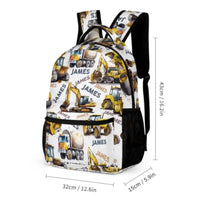 Name Customized Construction Truck Backpack, Opening Season Gift - Joliny