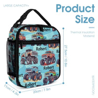 Name Customized Big Gear Wheels Truck Backpack, Kids School Season Gift - Joliny