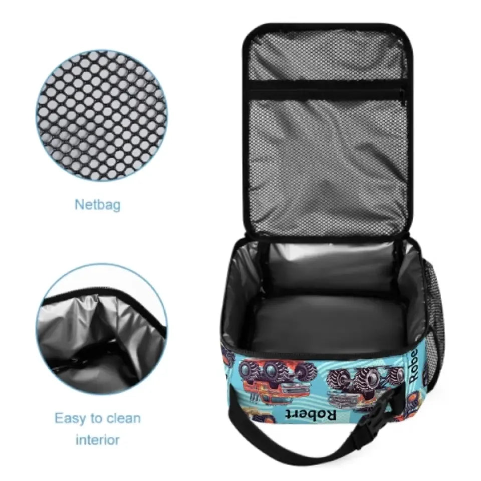 Name Customized Big Gear Wheels Truck Backpack, Kids School Season Gift - Joliny