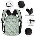 Customized Name Green Football Backpack School Season Kids Gift - Joliny