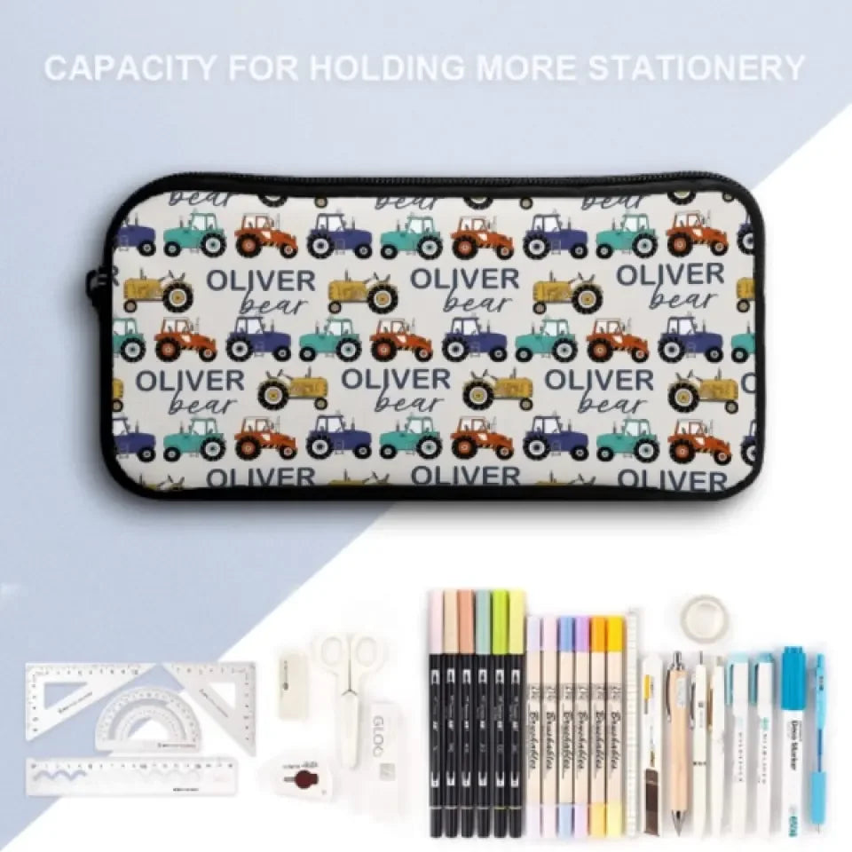 Cartoon Small Tractor Personalized Kids Backpack School Season Gift - Joliny