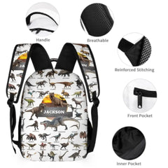 Jurassic Dinosaur Name Customized backpack