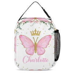 Personalized Custom Baby Girl Backpack - Baby Girl Name Butterfly Receiving Backpack