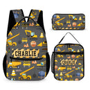 Personalized Backpack Gift for Boys, Custom Truck Name Backpack - Joliny