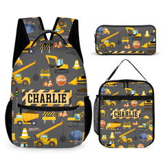 Personalized Backpack Gift for Boys, Custom Truck Name Backpack