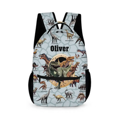 Personalized Custom Name Backpack - Dinosaur Theme