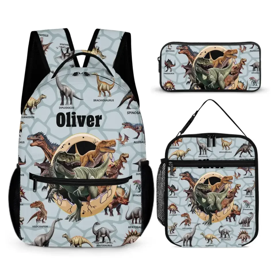 Personalized Custom Name Backpack - Dinosaur Theme - Joliny