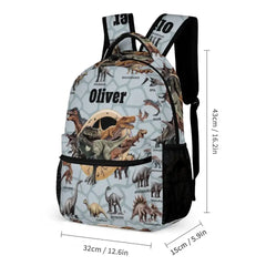 Personalized Custom Name Backpack - Dinosaur Theme