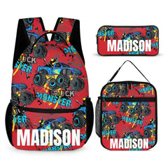 Personalized Monster Truck Name Custom Backpack