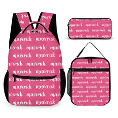 Full width name customized backpack