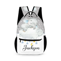 Personalized Custom Name Elephants Backpack