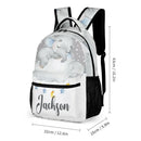Personalized Custom Name Elephants Backpack - Joliny