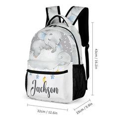 Personalized Custom Name Elephants Backpack