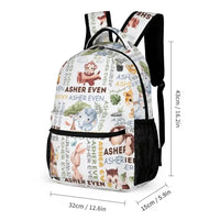 Custom Backpack with Name,Personalized Custom Baby Elephant Backpack - Joliny