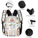 Custom Backpack with Name,Personalized Custom Baby Elephant Backpack - Joliny