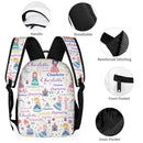 Personalized Custom Name Backpack for Girl - With Princess Castle Magic Wand - Joliny