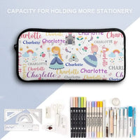 Personalized Custom Name Backpack for Girl - With Princess Castle Magic Wand - Joliny