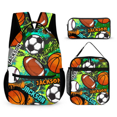 Cool Sports Game Name Customized Backpacks Sports Themed Backpacks