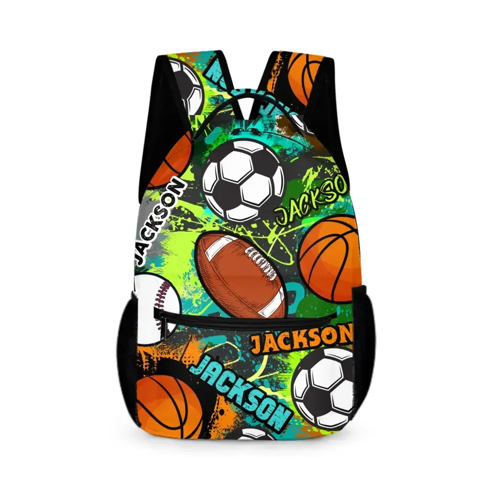 Cool Sports Game Name Customized Backpacks Sports Themed Backpacks - Joliny