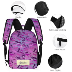 Personalized Galaxy Horse Backpack