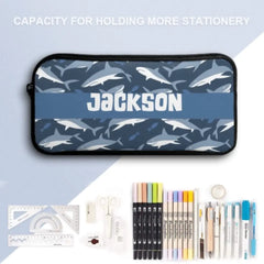 Shark Themed Personalized Name Custom Backpack - Gifts for Kids