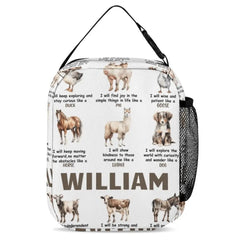 Personalized Custom Name Backpack - I Will Show Kindness To Those Around Me Like A Llama